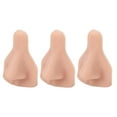 thumbnail image 1 of 3 Pcs Silicone Nose Model, 3D Simulation Fake Nose, Soft Flexible Human Nose For  Practice, Acupuncture, Jewelry Display, Teaching, Nose Display Mould, Reusable Body Parts, 1 of 8