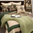 thumbnail image 3 of Donna Sharp Pine Star 3PC Pieced Cotton & Embroidered King Quilt Set, 3 of 9