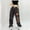 Black, variant on Sakmal Womens Sweatpants Baggy Cargo Pants 30" Inseam Graphic Elastic Waist Sweatpants for Women L