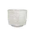thumbnail image 1 of Macetero de cerámica ilios innova forma de rostro Blanco, 1 of 9