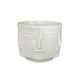 thumbnail image 1 of Macetero de cerámica ilios innova forma de rostro Blanco, 1 of 9