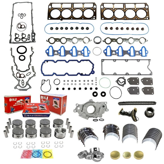DNJ EK3172BM Master Engine Rebuild Kit Fits Cars & Trucks 2005-2009 GM Saab V8 5.3L OHV 16V Vortec