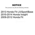 thumbnail image 2 of Transit Auto Rear Coated Brake Drum Shoes Kit for Car Honda Fit Insight KGN-100030, 2 of 11