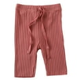 thumbnail image 2 of uublik Girls Cargo Pants Summer Loose Mosquito Pants Sweatpants Red, Size 3M-16M, 2 of 3