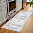thumbnail image 3 of iOhouze 2x5 Runner Rug Abstract Washable Rug Runners Non Slip Kitchen Runner Rug Soft Print Distressed Light Beige/Slate Pink Carpet Runner for Entryway Bedroom Kitchen Laundry Room, 3 of 9