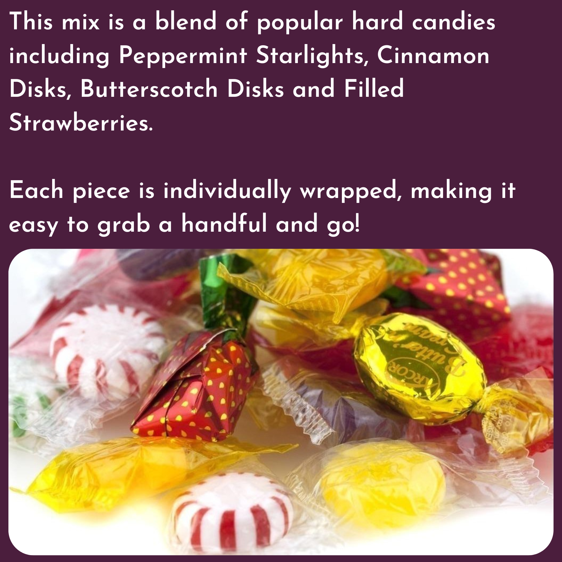 WinCrest Deluxe Wrapped Hard Candy Mix - 5 Lb Case