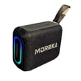 thumbnail image 1 of Bocina Power Bank Moreka 428 10W 5000mAh cables tipo IP y C hasta 25 Horas Gris, 1 of 7