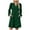 Green, variant on Linen Dress,Dresses for Women,Fashion V Neck Ribbed Dress with Brushed Lining and Pockets A Line White