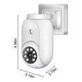 thumbnail image 3 of Cámaras inalámbricas de seguridad para exteriores e interiores, cámara de seguridad WiFi con visión nocturna a color de 1080P, detección de movimiento, monitor de cámara IP54 de Way Talk, 3 of 9