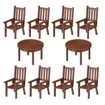 Homoyoyo Miniature Kitchen Furniture Sets, Tiny Plastic Dollhouse Furniture, 2 Sets for Dollhouse Decoration