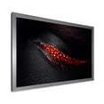 thumbnail image 2 of Designart 'Beautiful Black Skin Female Eye With Red Diamonds' Modern Framed Art Print, 2 of 4