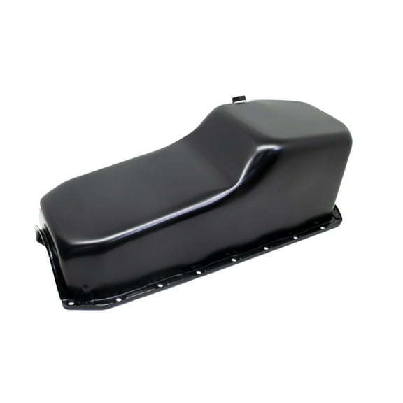 1958-79 Compatible/Replacement for Chevy Small Block 262-267-283-305-327-350-400 Stock Capacity Oil Pan - Black