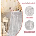 thumbnail image 4 of Mantel Poise3ehome con lentejuelas plateadas, 127 x 203 cm, rectangular, 4 of 7