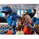 thumbnail image 2 of Disfraz inflable de dinosaurio Piamif para adulto, T-Rex, azul, Halloween, 2 of 7
