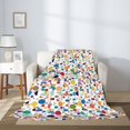 thumbnail image 2 of Sikiie Colorful Spots Cozy Flannel Fleece Throw Blanket: Lightweight & Thick for All Seasons - Perfect for Women, Men, & Kids"60"x50", 2 of 6