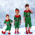 thumbnail image 4 of Disfraz Duende De Navidad Niños Infantil Duendecillo Elfo Ayudante Santa Claus De Tela Festival Navideño Bk Disfraces Talla Extra Chica, 4 of 5