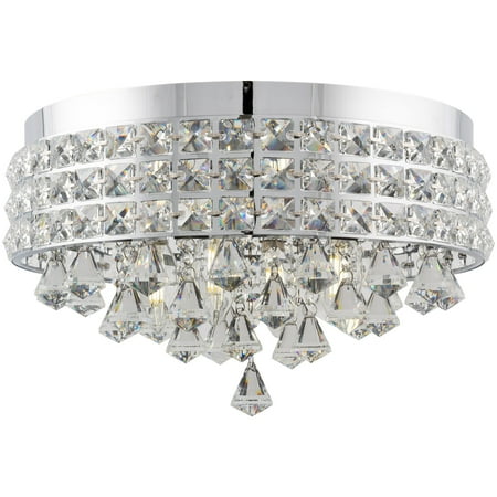 Light 15 Inch Chrome Chandelier - Kira Home Gemma 15