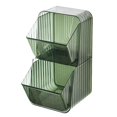 thumbnail image 1 of Injueey Organizador de té elegante y portátil con gran capacidad para dormitorio, oficina en casa y armarios Organizadores de utensilios de cocina Verde 10.59 pulgadas x 4.96 pulgadas x 5.35 pulgadas, 1 of 6