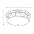 thumbnail image 2 of Lucas McKearn Epsilon 3 Light Flush Mount Polished Chrome, 2 of 3