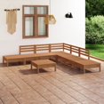 thumbnail image 1 of vidaXL 8 Piece Garden Lounge Set Solid Pinewood Honey Brown, 1 of 1