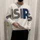 thumbnail image 4 of Sudadera con capucha y letras para hombre, ropa masculina, estilo rock negro, sin capucha, estilo coreano, ofertas elegantes, Overfit, 4 of 5