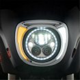 thumbnail image 3 of Led Headlight Bezel For Indian Chieftain Silver, 3 of 5