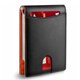 thumbnail image 1 of Tarjetero de cuero de PU Billetera Resistente al desgaste Ranuras para múltiples tarjetas Billetera Ultrafina para hombres Naranja, 1 of 10