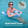 thumbnail image 4 of Hamaca flotante para piscina Sloosh, 122 x 80 cm, 4 en 1, color azul tropical, 4 of 8