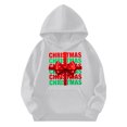 thumbnail image 3 of Sudadera con capucha para niñas y niños, sudadera de manga larga con cuello redondo y estampado de moda, jersey con bolsillo, sudadera de poliéster para niñas, 3 of 8