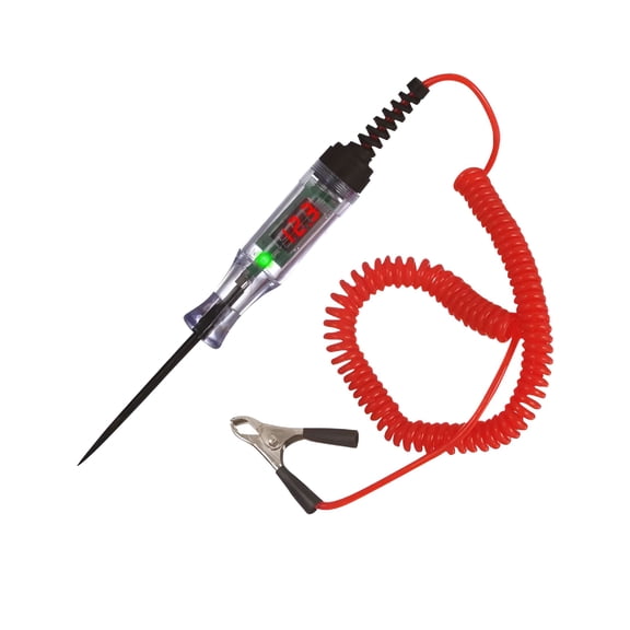 GJX 2026 New Auto Circuit Tester Pen, Test Light for 3V-120V Vehicle Electrical Systems, Automotive Diagnostic Tool for Fuses, Wiring & Battery Checks, Red