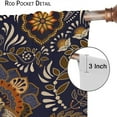 thumbnail image 6 of Indian Boho Curtains, Mandala Design Colorful Boho Floral Paisley Curtains, Bedroom Living Room Blackout Decorative Curtains, 2 Panel Set, 42X84x2 Inch., 6 of 6