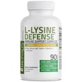 thumbnail image 3 of Bronson L-Lysine Defense Immune Support Complex 1500 MG L-Lysine Plus Olive Leaf, Garlic, Vitamin C and Zinc - NON-GMO, 90 Vegetarian Capsules, 3 of 7