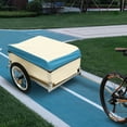 thumbnail image 6 of 50 kg Load Capacity Bicycle Trailer Cart, Transport Trailer Multiple Whales, Aluminum Utility Cargo Bike Trailer, 6 of 22