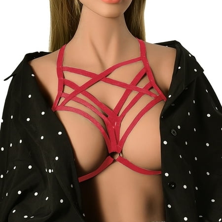 

Cathalem Yes Daddy Romper Strap Bra Popular Elastic Strap Bar Performance Funny Underwear plus Size Lingerie Gowns 3x-4x Underwear Red One Size