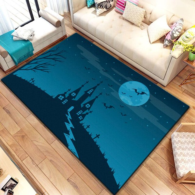 Alfombra de área de impresión HD para Halloween, regalo de Año Nuevo, sofá de sala de estar, alfombra decorativa, alfombra antideslizante, envío directo60x90cm (23x35 pulgadas)60x90cm (23x35 pulgadas) zhangmengya unisex
