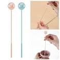 thumbnail image 2 of Kripyery 2 Pcs Reusable Silicone Straw Brush with Stainless Steel Bar Extra Long Pipe Cleaner Brush Straw Bottle Drink Lid Cleaning Brush Drinking Straw Cleaner Brush, 2 of 8