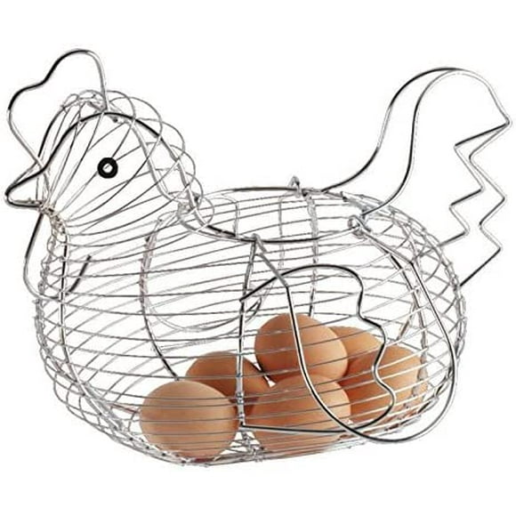 Metal egg basket Egg Chrome metal egg basket