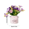 thumbnail image 2 of Low-Maintenance Artificial Flower Bonsai with Ceramic Vase, Potted Floral Decor for Home Office Desk Easter Decor, Stylish Shelf Decoration and Table Centerpiece Easter Display, 3.1*2.5in, D, 2 of 6