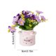 thumbnail image 3 of Bonsái de flores artificiales con maceta de cerámica para decoración del hogar u oficina, centro de mesa de bajo mantenimiento, estantería y decoración de escritorio, 3 of 5