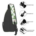 thumbnail image 4 of Sling Bag for Men, zebra Giraffe Tropical palm tree Fanny Pack Crossbody Bags Shoulder Chest Bag, Small Gym Bag Anti Theft Crossbody Backpack Daypack for Travel Sports Running Hiking, 4 of 7