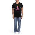 thumbnail image 4 of CafePress - Yaya (Number One) Women's Dark Pajamas - Women's Short Sleeve Print T-Shirt and Pants Dark Cotton Pajama Set, 4 of 7