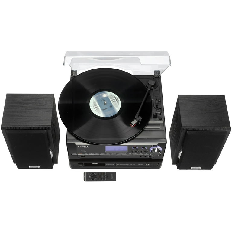 Jensen Jta990 Trntbl Cd Rec Cass Am/Fm Ent Sys Blk - Walmart.com