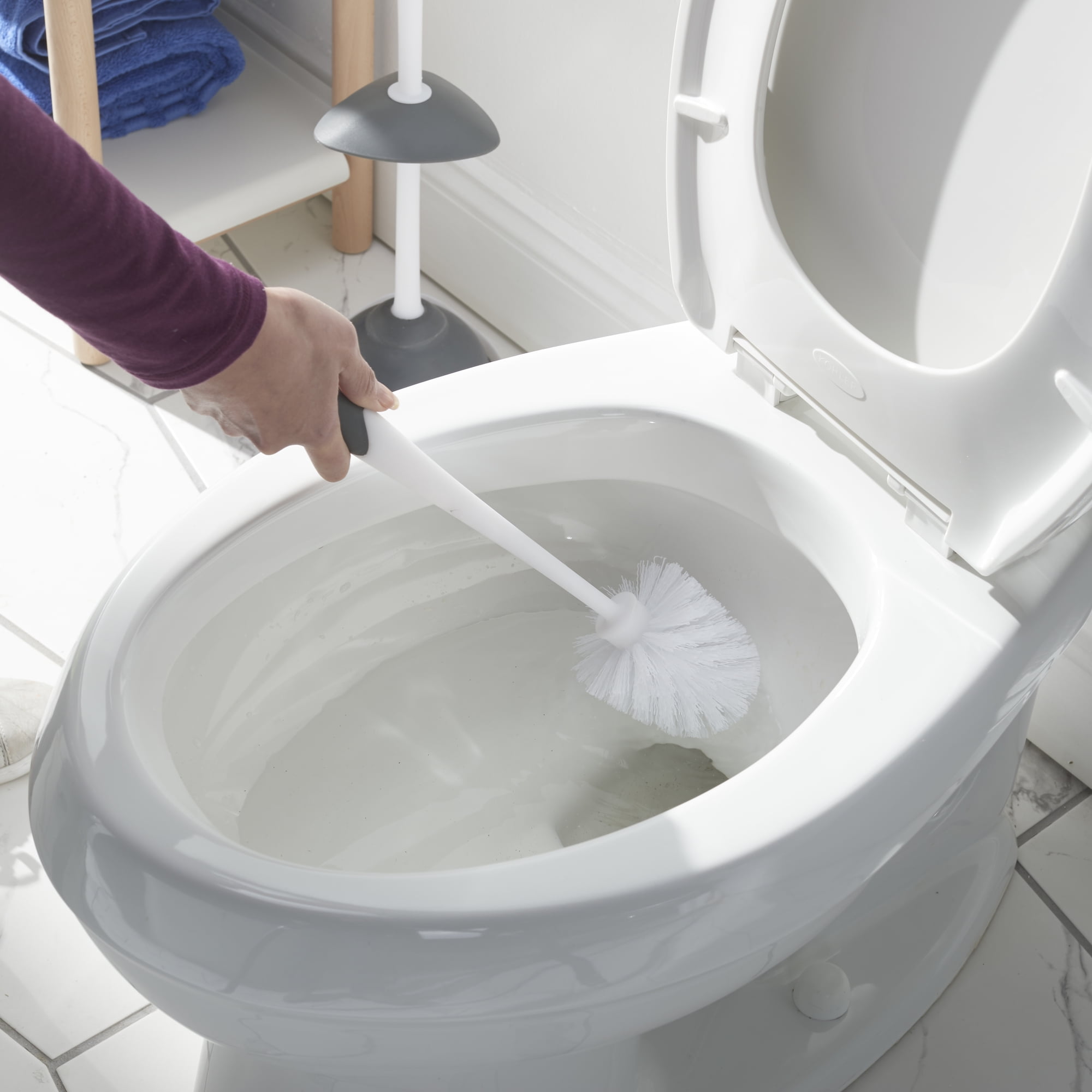 Lavex 12 White Acrylic Yarn Toilet Bowl Brush