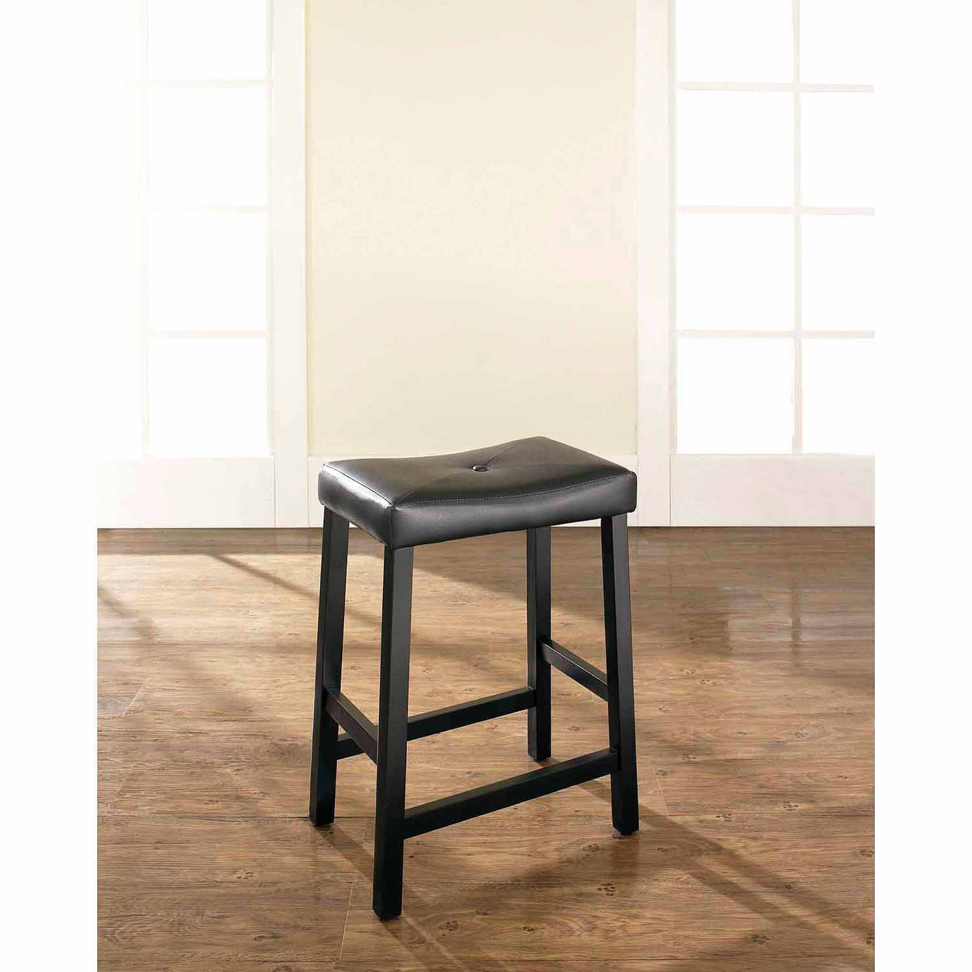 Crosley Furniture Upholstered Saddle Seat Bar Stool With 24 Seat pertaining to counter stools 24 seat height with regard to Really encourage