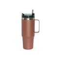 thumbnail image 2 of 30 Oz Stainless Steel Tumbler with Handle & Straw -  Rose, 2 of 2