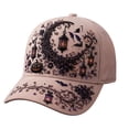 thumbnail image 3 of SAZBJOJN Baseball Cap for Women Men Pumpkin Witch Printed Trucker Hat Gothic Halloween Baseball Cap Fall Holiday Halloween Hats for Daily Wear Color Blue M, 3 of 3