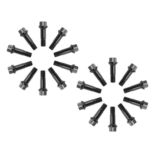 LOVIVER 20PC M14x1.5 X1.5 Extended Wheel Lug Bolts Nuts Screw Converision Adapter