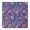 Blue Pioneer Flower-2, variant on Blue Striped Geometric Pattern Square Fitted Tablecloth with Elastic Edge,Square Table Cover,Washable Elastic Table Cover for Home Kitchen Party Decor 34"x34"