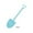 Blue, variant on 100PCS Disposable Shovel Shape Plastic Spoons Creative Dessert Pudding Cake Utensils for Halloween Party Tableware Set(Black)