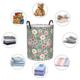 thumbnail image 3 of Lsque Rose Flowers pattern Laundry Hamper Basket, Tall Woven Rope Hamper Basket for Clothes, Lightweight Storage Basket, Collapsible Waterproof-Medium, 3 of 8